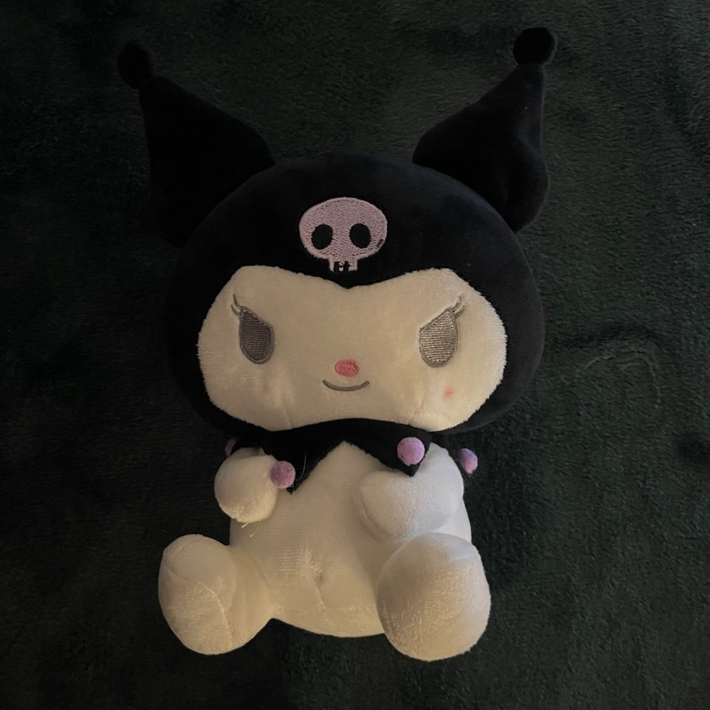 Plush Toy with Black and White Design